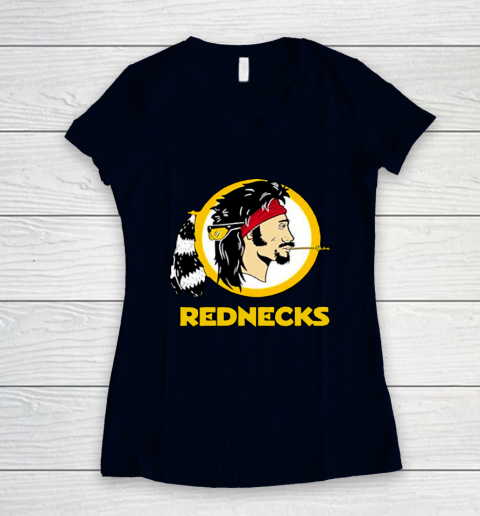 Washington Caucasians Rednecks football team Women's V-Neck T-Shirt 3