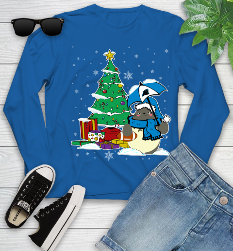 Carolina Panthers NFL Football Cute Tonari No Totoro Christmas Sports Youth Long Sleeve 10