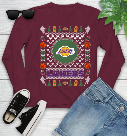 Los Angeles Lakers Merry Christmas NBA Basketball Loyal Fan Ugly Shirt 129