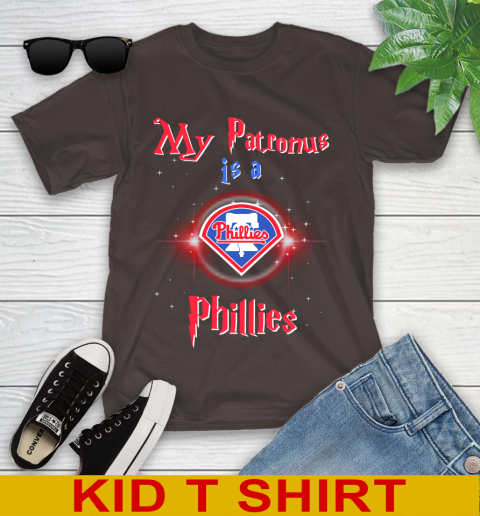MLB Baseball Harry Potter My Patronus Is A Philadelphia Phillies Youth T-Shirt 6