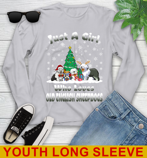 Christmas Just a girl who love old english sheepdogs dog pet lover 262