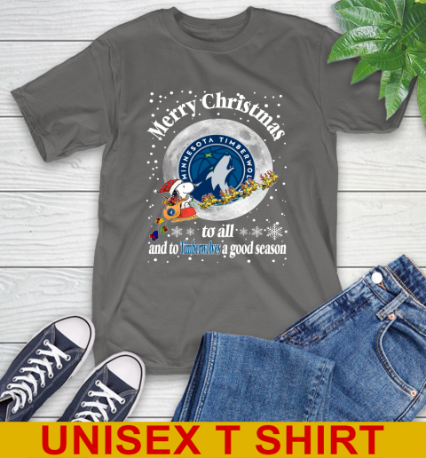 Minnesota Timberwolves Merry Christmas To All And To Timberwolves A Good Season NBA Basketball Sports T-Shirt 10