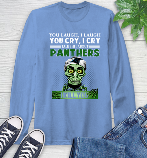 NFL Talk Shit About Carolina Panthers I Kill You Achmed The Dead Terrorist Jeffrey Dunham Football Long Sleeve T-Shirt 12