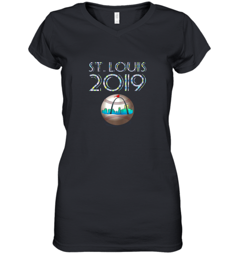 Saint Louis Red Cardinal Shirt 2019 For Baseball Lovers Women's V-Neck T-Shirt