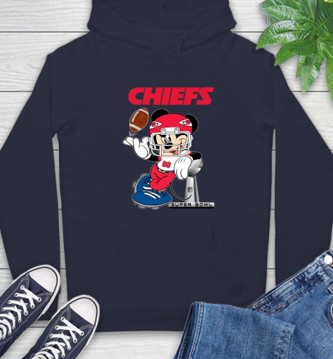 NFL Kansas city chiefs Mickey Mouse Disney Super Bowl Football T Shirt Hoodie 16