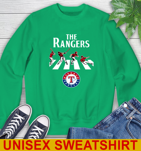 MLB Baseball Texas Rangers The Beatles Rock Band Shirt Sweatshirt 8