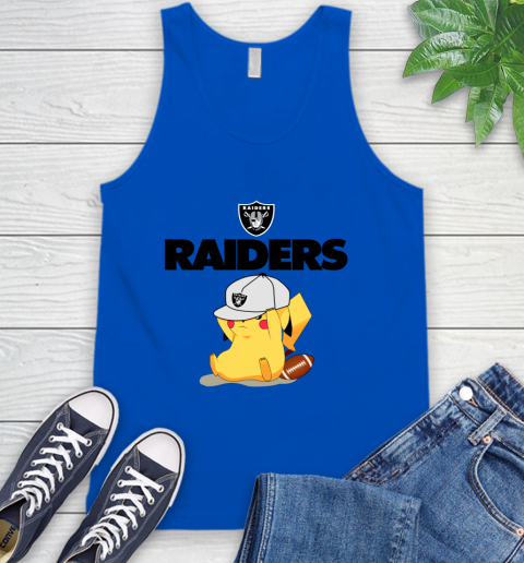 NFL Pikachu Football Sports Oakland Raiders Tank Top 5