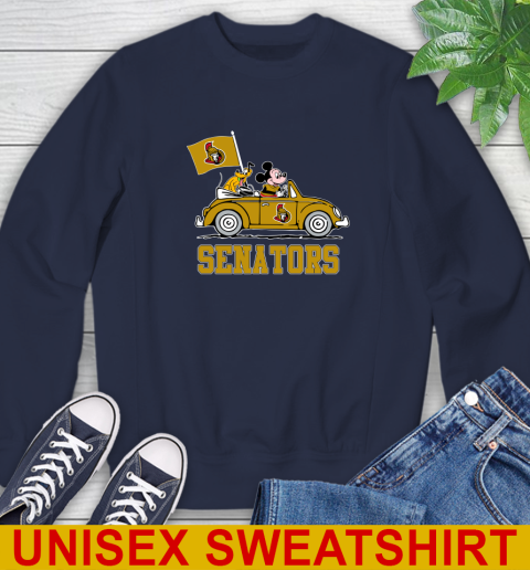 NHL Hockey Ottawa Senators Pluto Mickey Driving Disney Shirt Sweatshirt 4 NHL Hockey Ottawa Senators Pluto Mickey Driving Disney Shirt Sweatshirt - Image 4
