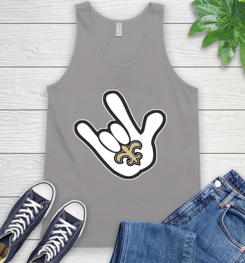 New Orleans Saints NFL Football Mickey Rock Hand Disney Tank Top 4