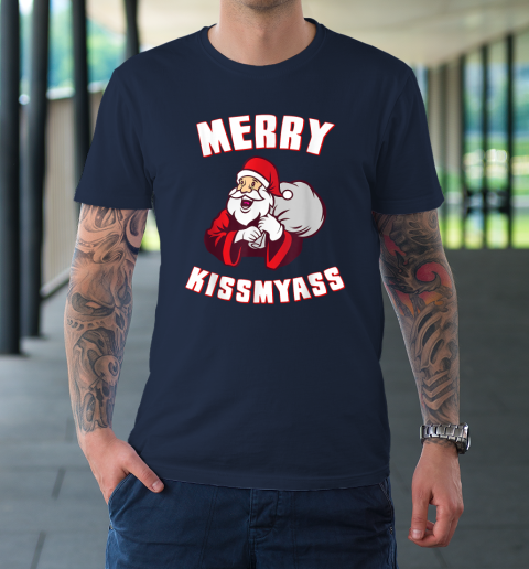 Merry Kissmyass Funny Christmas T-Shirt 2