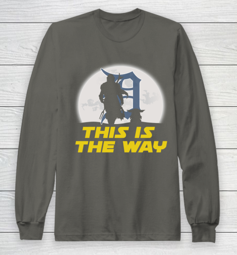 Detroit Tigers MLB Baseball Star Wars Yoda And Mandalorian This Is The Way Long Sleeve T-Shirt 5