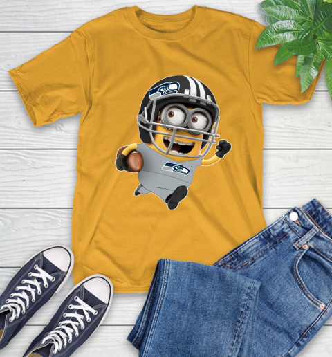 NFL Seattle Seahawks Minions Disney Football Sports T-Shirt 3