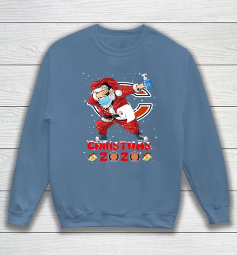Chicago Bears Funny Santa Claus Dabbing Christmas 2020 NFL Sweatshirt 6