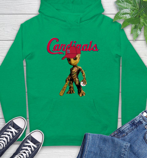 MLB St.Louis Cardinals Groot Guardians Of The Galaxy Baseball Hoodie 8