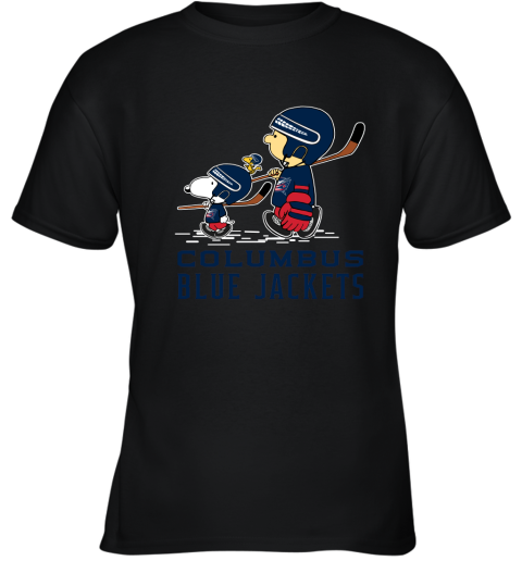 Let's Play Columbus Blue Jackets Ice Hockey Snoopy NHL Youth T-Shirt