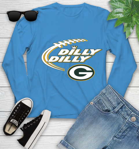 NFL Green Bay Packers Dilly Dilly Football Sports Youth Long Sleeve 7