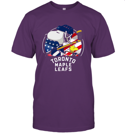 Toronto Mapples Leafs Ice Hockey Snoopy And Woodstock NHL Unisex Jersey Tee