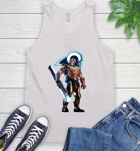 NFL Thanos Gauntlet Avengers Endgame Football Los Angeles Rams Tank Top