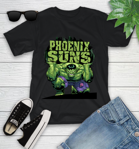 Phoenix Suns NBA Basketball Incredible Hulk Marvel Avengers Sports Youth T-Shirt 2
