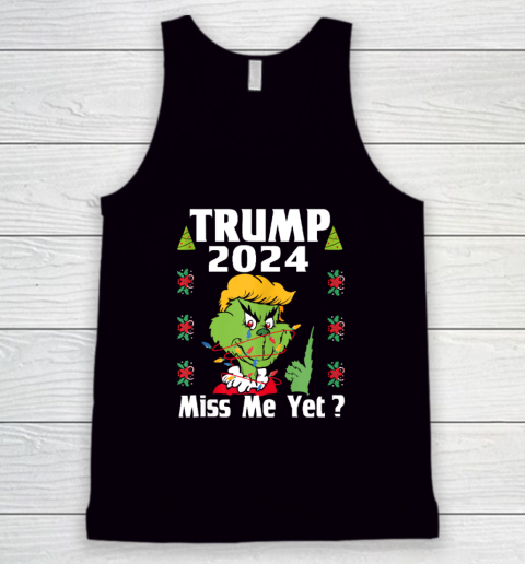 Trump Shirt Miss Me Yet Donald 2024 I'll Be Back Patriotic Tank Top