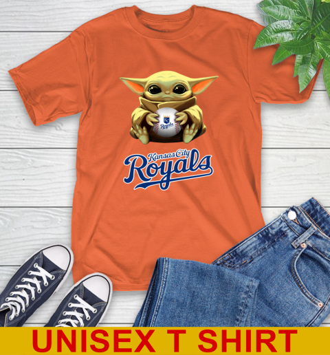 MLB Baseball Kansas City Royals Star Wars Baby Yoda Shirt 5