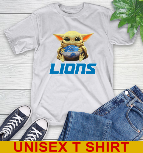NFL Football Detroit Lions Baby Yoda Star Wars Shirt T-Shirt 12
