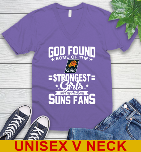 Phoenix Suns NBA Basketball God Found Some Of The Strongest Girls Adoring Fans V-Neck T-Shirt 9 Phoenix Suns NBA Basketball God Found Some Of The Strongest Girls Adoring Fans V-Neck T-Shirt - Image 9
