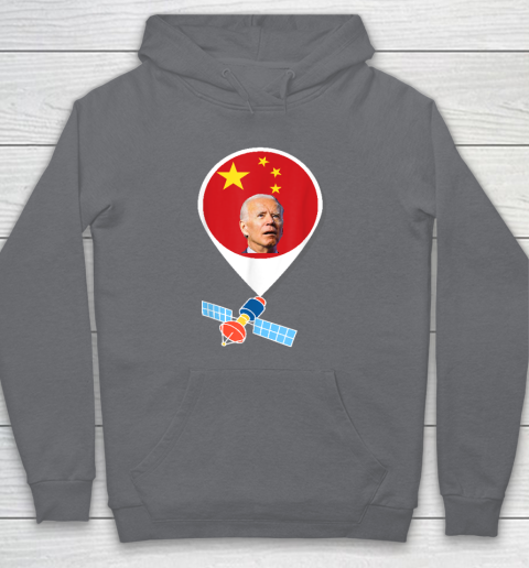 Chinese Spy Balloon Funny Surveillance Joe Biden China Flag Hoodie 3