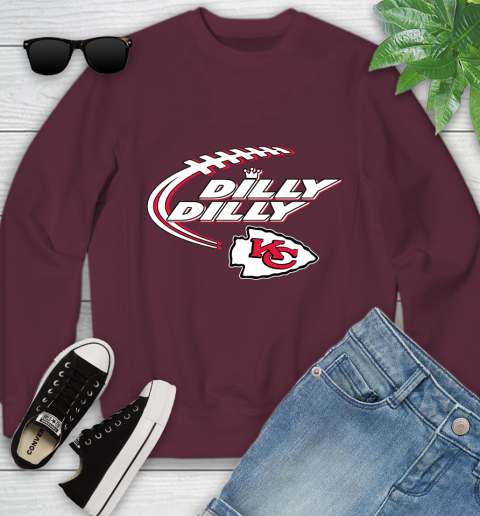 NFL Kansas City Chiefs Dilly Dilly Football Sports Youth Sweatshirt 5