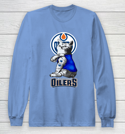NHL My Cat Loves Edmonton Oilers Hockey Long Sleeve T-Shirt 8