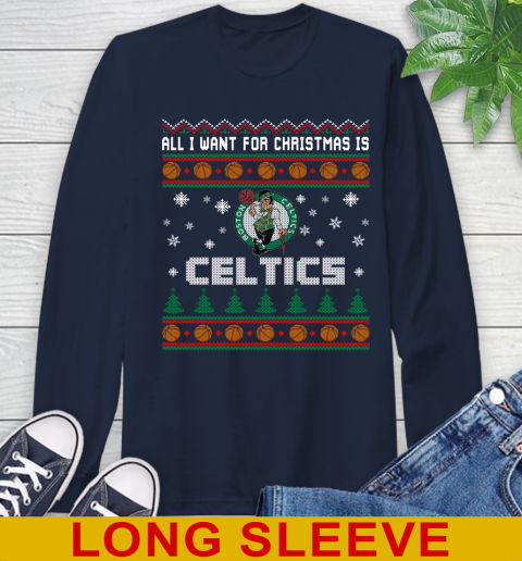 NBA All I Want For Christmas Is Boston Celtics Basketball Sports 57