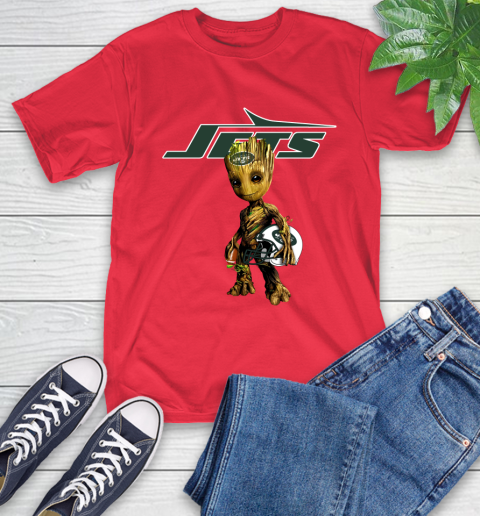 New York Jets NFL Football Groot Marvel Guardians Of The Galaxy T-Shirt 10