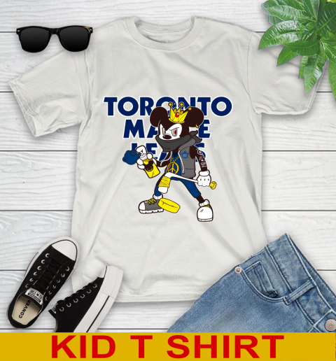 Toronto Maple Leafs NHL Hockey Mickey Peace Sign Sports Youth T-Shirt 12