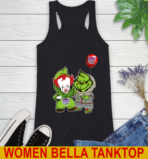 Sacramento Kings Baby Pennywise Grinch Christmas NBA Basketball Racerback Tank 2