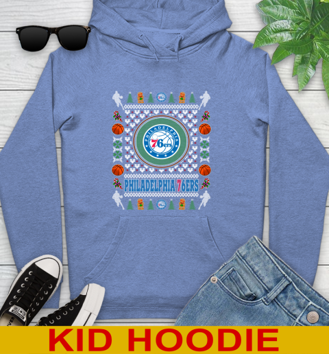 Philadelphia 76ers Merry Christmas NBA Basketball Loyal Fan Youth Hoodie 12