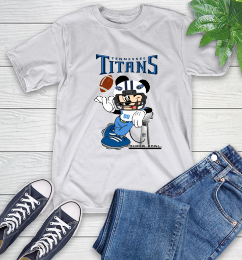 NFL Tennessee Titans Mickey Mouse Disney Super Bowl Football T Shirt T-Shirt 12