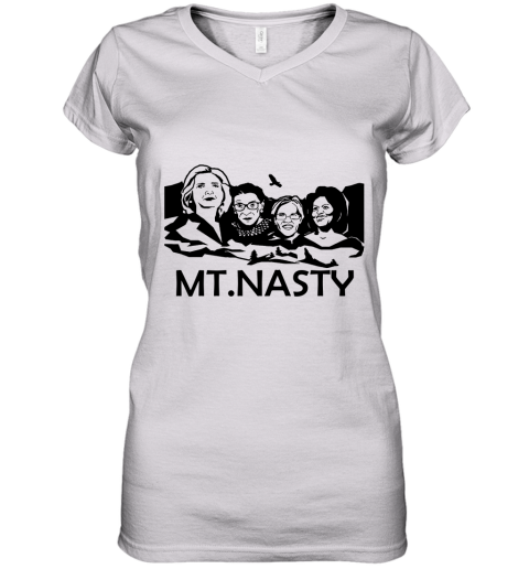 Where To Buy The Mt. Nasty T Shirt, Because It_s An Awesome Statement Piece Women's V-Neck T-Shirt