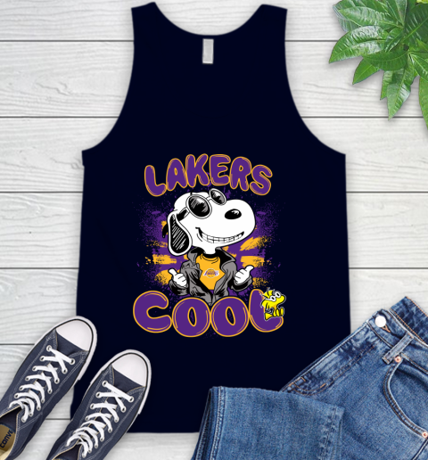 NBA Basketball Los Angeles Lakers Cool Snoopy Shirt Tank Top 2