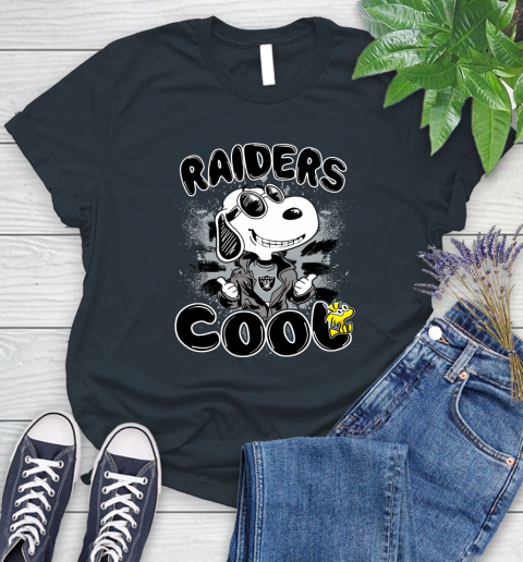 NFL Football Oakland Raiders Cool Snoopy Shirt Women's T-Shirt 6