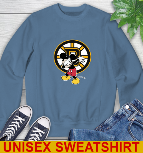 Boston Bruins NHL Hockey Dabbing Mickey Disney Sports Sweatshirt 8
