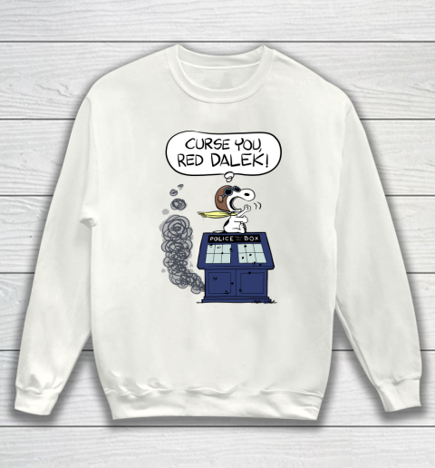 Doctor Who Shirt Snoopy Curse You Red Dalek Sweatshirt