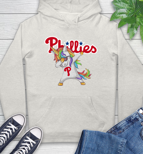 Philadelphia Phillies MLB Baseball Funny Unicorn Dabbing Sports Hoodie 12