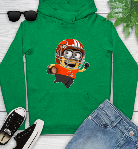 NFL Cleveland Browns Minions Disney Football Sports Youth Hoodie 7