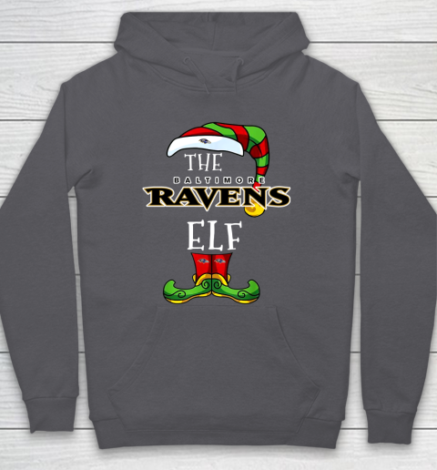 Baltimore Ravens Christmas ELF Funny NFL Hoodie 4
