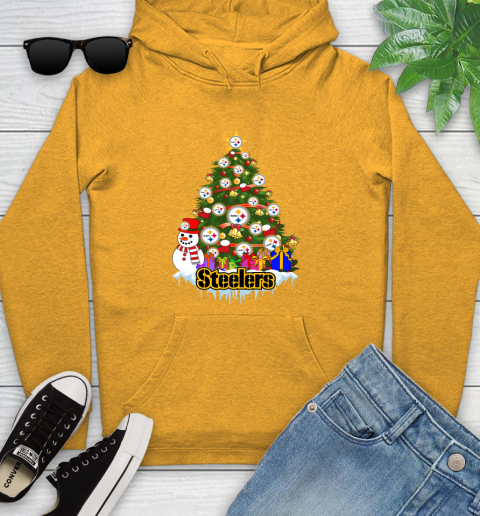 Pittsburgh Steelers Merry Christmas NFL Football Sports Youth Hoodie 3