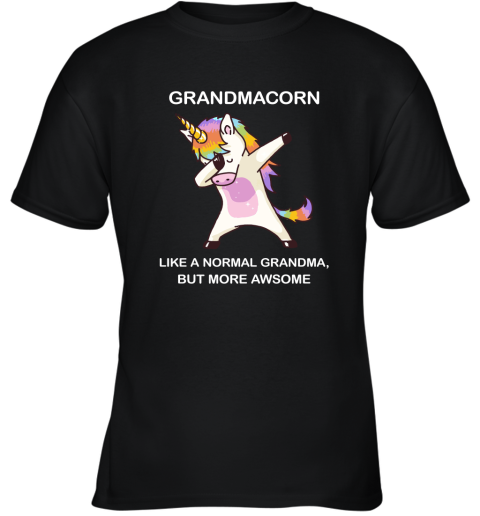 Unicorn Grandmacorn Dabbing Like A Normal Grandma But More Awesome Youth T-Shirt