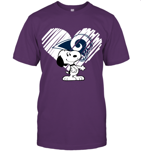 jo4w a happy christmas with los angeles ram snoopy jersey t shirt 60 front team purple