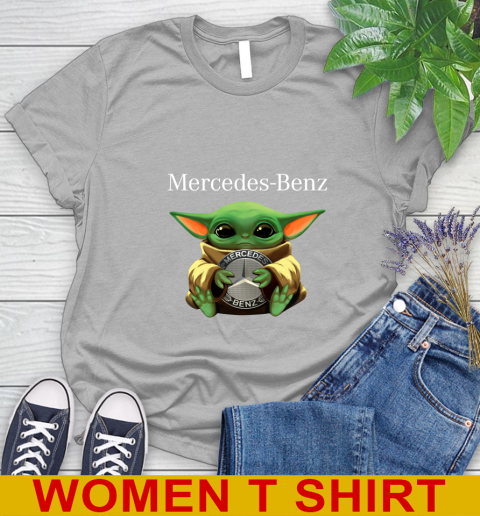 Star Wars Baby Yoda Hugs Mercedes Car Shirt 89