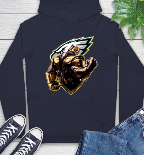 NFL Thanos Avengers Endgame Football Sports Philadelphia Eagles Hoodie 4