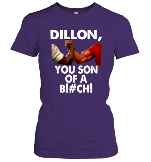 opup dillon you son of a bitch predator epic handshake shirts ladies t shirt 20 front purple